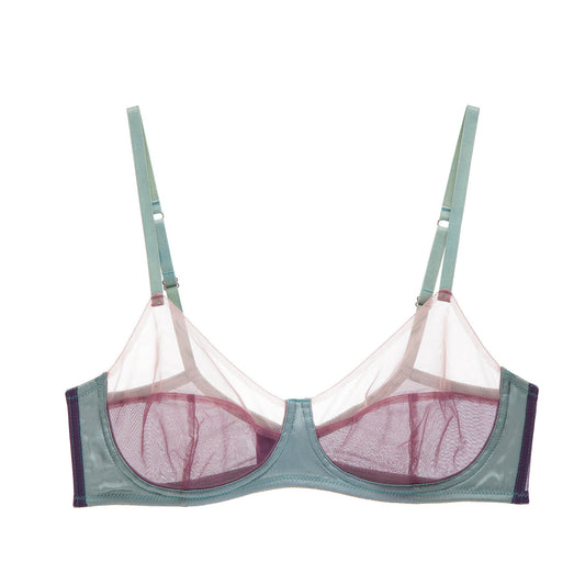 Tulle Wireless Full-cup Bra